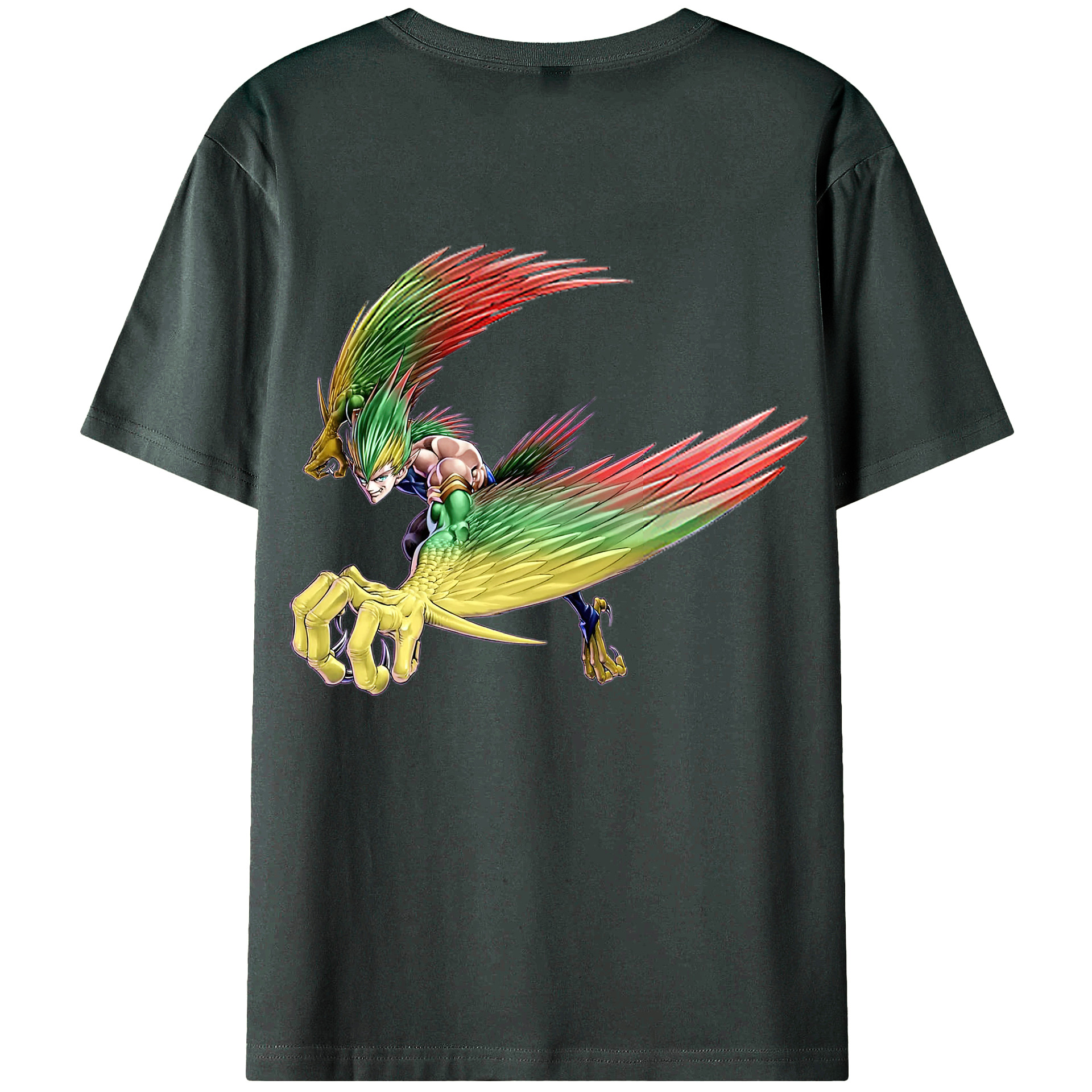 （画像用） 遊☆戯☆王 Yu-Gi-Oh! 綿100％ メンズ半袖Tシャツ（バックプリント） 通気性